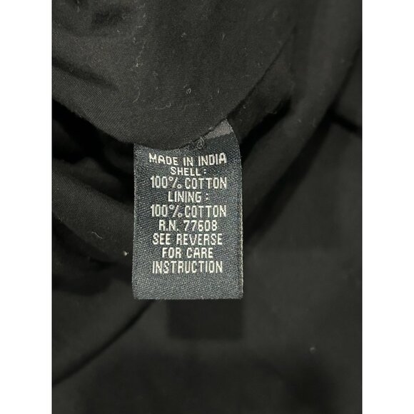 J. Peterman Womens Black Maxi Dress Embroidered Details Halter Neckline Sz 2 - Picture 6 of 9